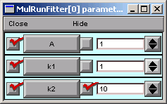 parameter panel with k2=10