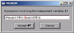 edited dialog for double exponential form